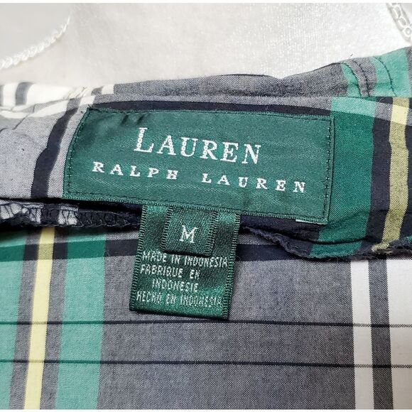 LAUREN Ralph Lauren Plaid Full-zip Drawstring Hooded Elastic Waistband Jacket M - Picture 13 of 16